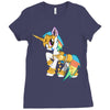 Robotic Baby Unicorn Ladies Fitted T-Shirt