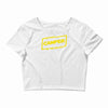 okayest camper in the galaxy funny camping Crop Top