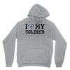 i love my soldier navy camouflage Unisex Hoodie