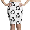 recycle screen printed Pencil Skirts