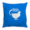 chicken butt Throw Pillow