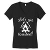lets get toasted Women's V-Neck T-Shirt