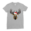 noel deer Ladies Fitted T-Shirt