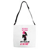 she's beauty she's grage she's punch you in the face Adjustable Strap Totes