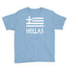 greece hellas greek flag Youth Tee
