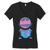 happy outdoors   porky roebuck Women's V-Neck T-Shirt