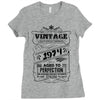 Vintage Aged To Perfection 1974 Ladies Fitted T-Shirt