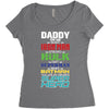 daddy you are my favorite superhero Women's Triblend Scoop T-shirt