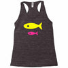 big fish little fish cardboard box Racerback Tank