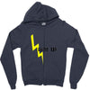 ON LIGHT UP Zipper Hoodie