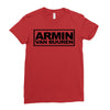 armin van buuren black logo Ladies Fitted T-Shirt
