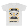 Never Underestimate the Strength of a Childhood Cancer Warrior All Over Men's T-shirt