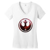 Rebel Alliance Logo Women's V-Neck T-Shirt