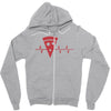 pizza is life Zipper Hoodie