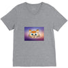 Orange cat V-Neck Tee