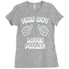 this guy loves philly Ladies Fitted T-Shirt