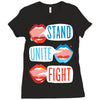 Women's March Stand Unite Fight Ladies Fitted T-Shirt