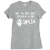 sheltie hair Ladies Fitted T-Shirt