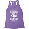 beer drinker camping!! Racerback Tank