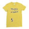 Muggle On Board Navy Ladies Fitted T-Shirt
