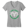 randy  the ram  robinson (2) Women's V-Neck T-Shirt