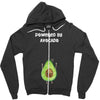 Powered By Avocado Zipper Hoodie
