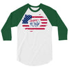 happy 4th of july 3/4 Sleeve Shirt