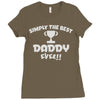 the best daddy Ladies Fitted T-Shirt