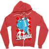 funny vespa chequer board, ideal gift or birthday present Zipper Hoodie