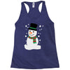 christmas snowman Racerback Tank