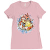 shining splash koi Ladies Fitted T-Shirt