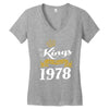 kings are born in 1978 Women's V-Neck T-Shirt