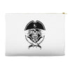 skull with beard Accessory Pouches