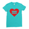 Equality Heart Ladies Fitted T-Shirt
