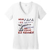 wenn papa es nicht kann Women's V-Neck T-Shirt