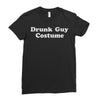 drunk guy costume Ladies Fitted T-Shirt