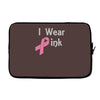junior's breast cancer awareness i wear pink Laptop sleeve