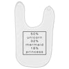 50 % unicorn Baby Bibs