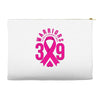 end breast cancer   39 warriors Accessory Pouches
