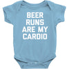 beer run cardio Baby Bodysuit