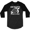 save the turtle 3/4 Sleeve Shirt