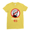 Impeach 45 Stop Trump Ladies Fitted T-Shirt