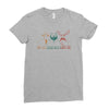 goatee beard mustache Ladies Fitted T-Shirt