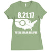total solar eclipse 2017 Ladies Fitted T-Shirt