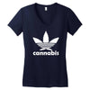 cannabis Women's V-Neck T-Shirt
