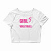 all this girl care about is volleyball Crop Top