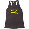 pizza animal funny diet gym gift new Racerback Tank