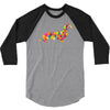 dachshund flower 2 3/4 Sleeve Shirt