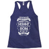 Super Cool Mommy Of A Freaking Awesome Son Racerback Tank