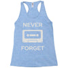 retro and vintage cassette humor Racerback Tank